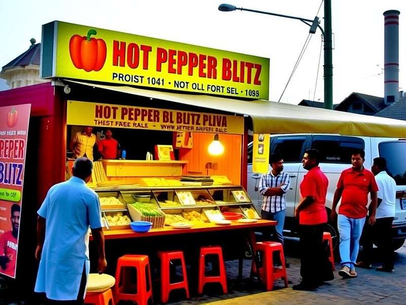 Future Update: Northeast India in Hot Pepper Blitz Upcoming Northeast India expansion for Hot Pepper Blitz showing traditional Naga food stall