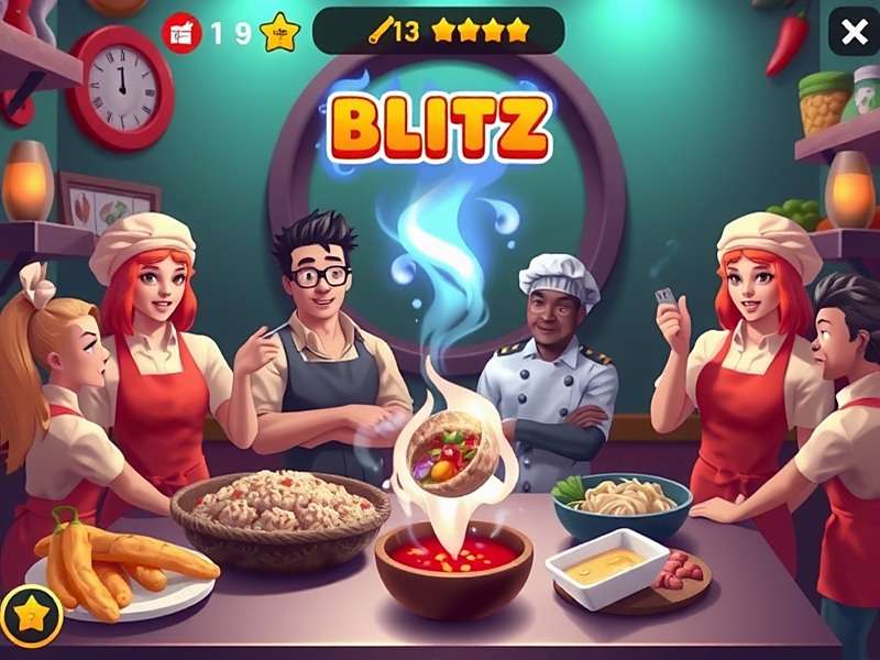 Fast-paced Gameplay of Hot Pepper Blitz Hot Pepper Blitz gameplay showing player preparing spicy dishes for customers